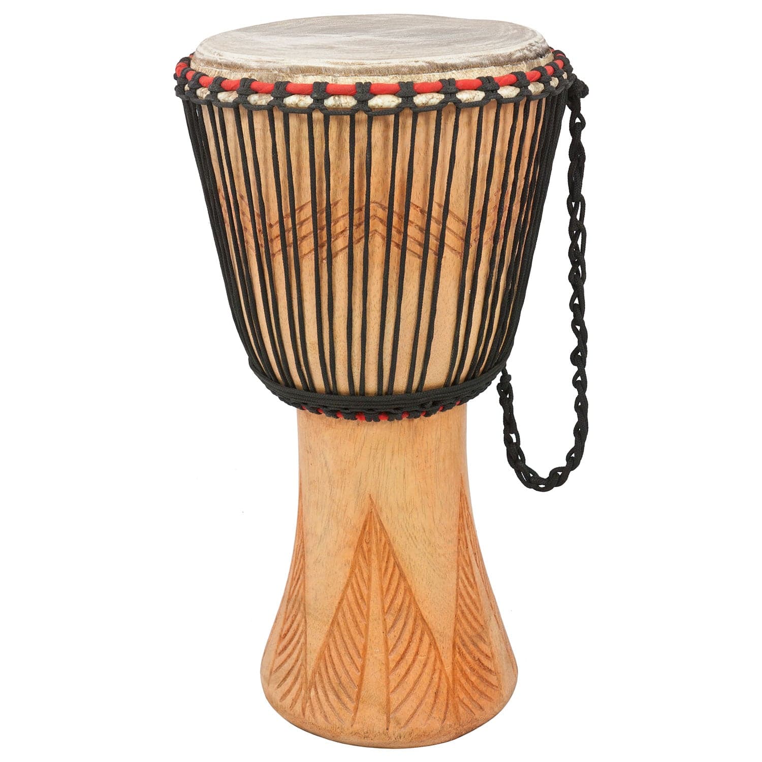 Ghanaian rope-tuned djembe djembe
